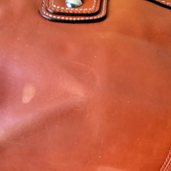 COACH BURNT ORANGE LEATHER CARRYALL - Picture 10 of 10